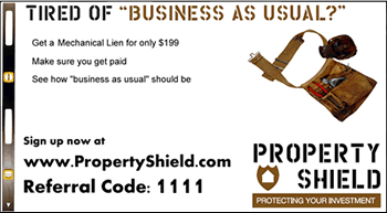 PropertyShield Business Card Example